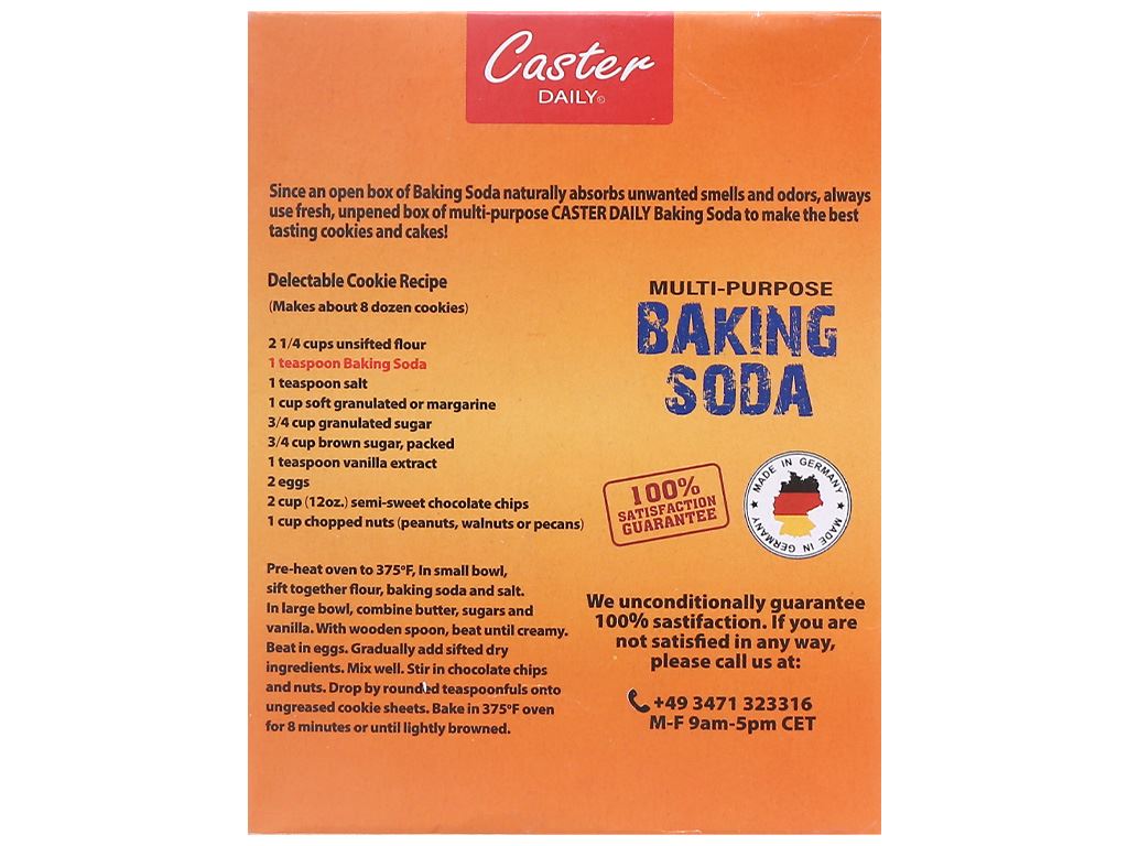 Bột baking soda tinh khiết Caster Daily hộp 454g - Hình ảnh 4