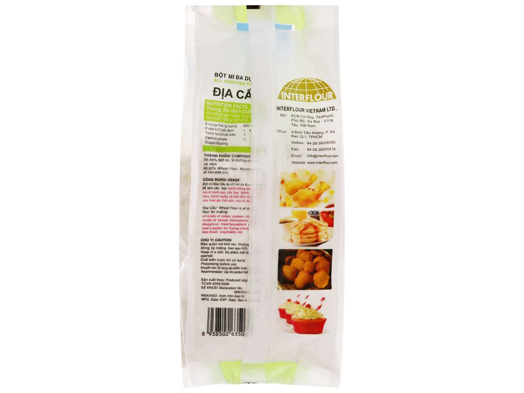 Bột mì đa dụng Địa Cầu gói 500g - Hình ảnh 4