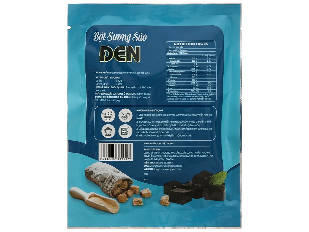 Sương sáo đen Bà Bảy gói 50g - Hình ảnh 4
