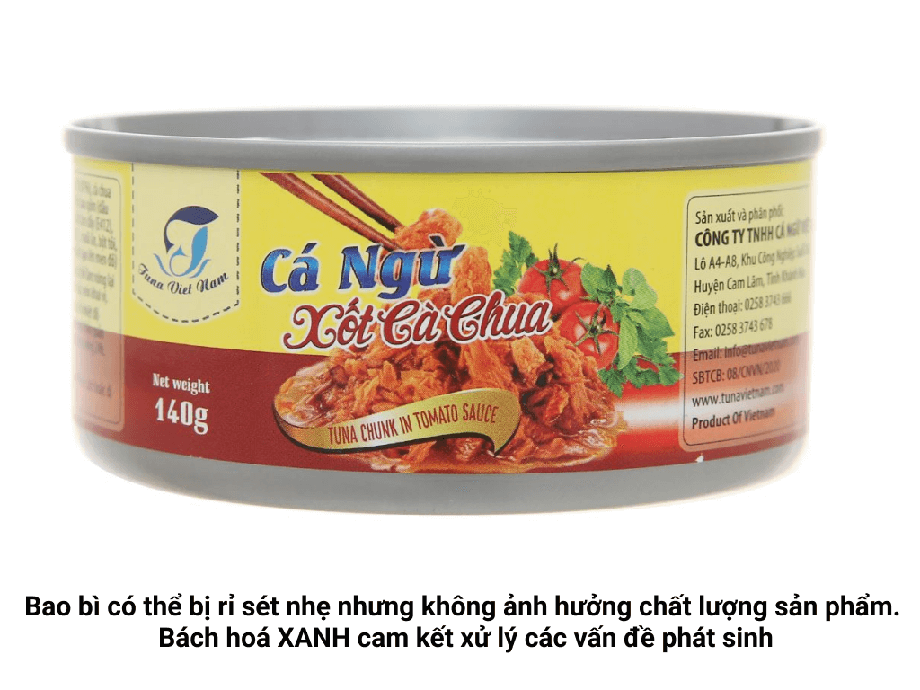 Cá ngừ xốt cà chua Tuna Việt Nam hộp 140g - Hình ảnh 3