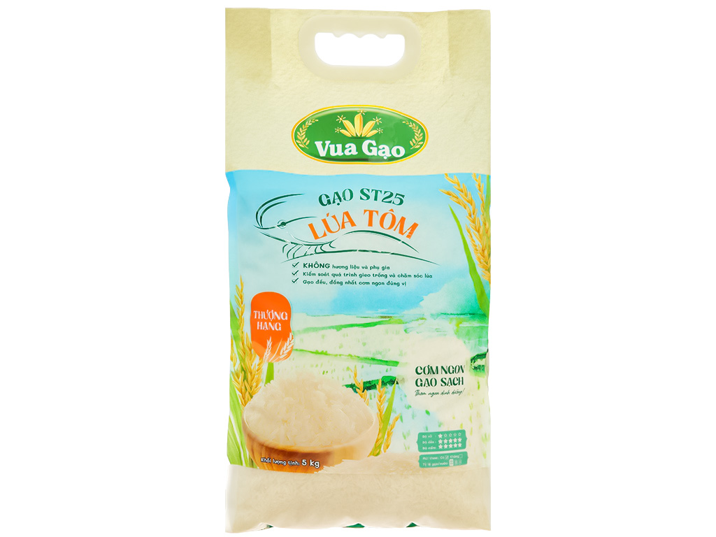 Gạo thơm Vua Gạo túi 5kg - Hình ảnh 3