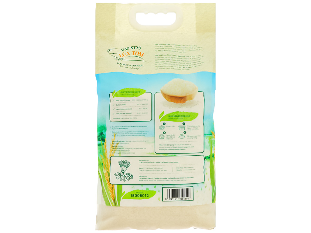 Gạo thơm Vua Gạo túi 5kg - Hình ảnh 4
