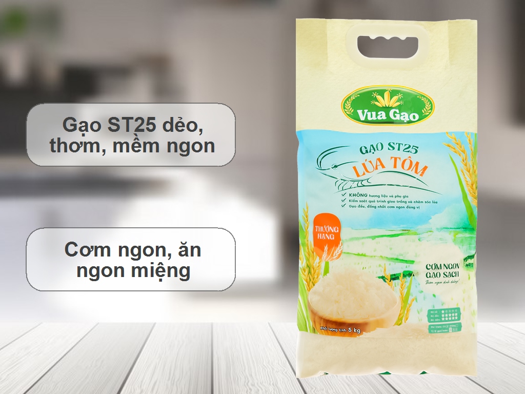 Gạo thơm Vua Gạo túi 5kg
