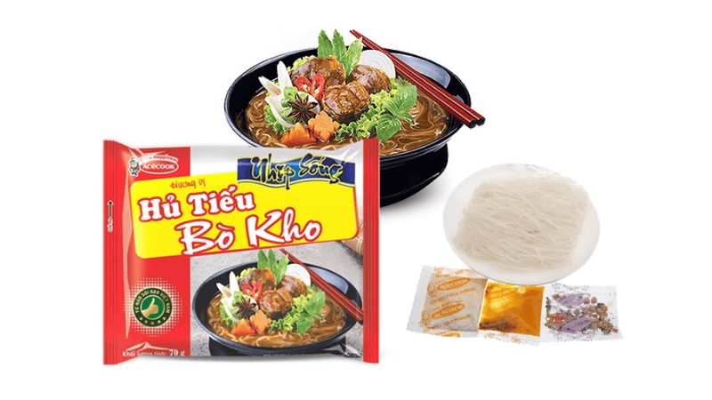 Thùng 30 gói hủ tiếu bò kho Nhịp Sống 75g - Hình ảnh 5