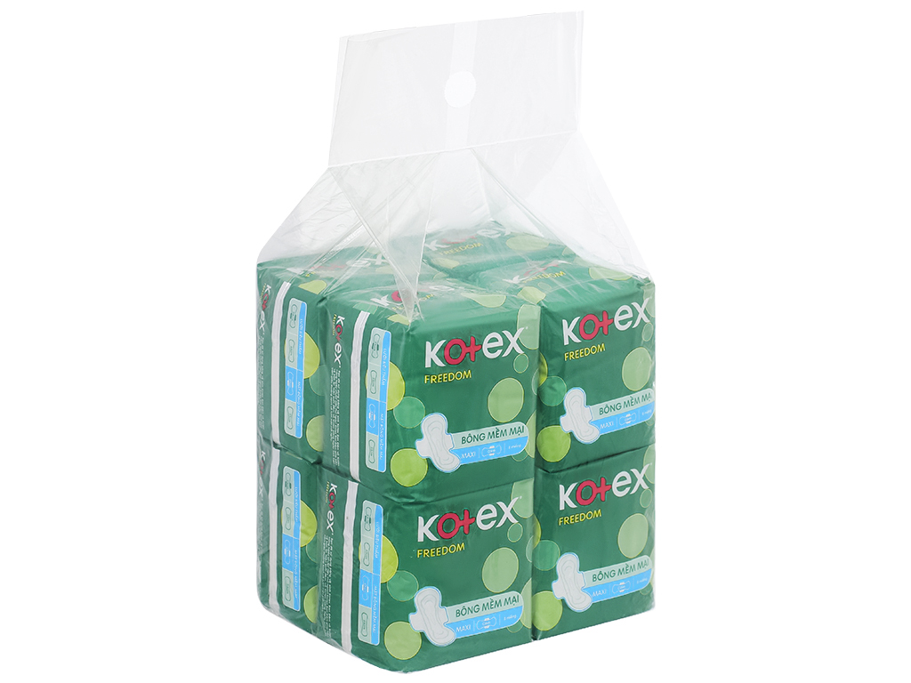 Lốc 8 gói băng vệ sinh Kotex Freedom có cánh 8 miếng - Hình ảnh 3