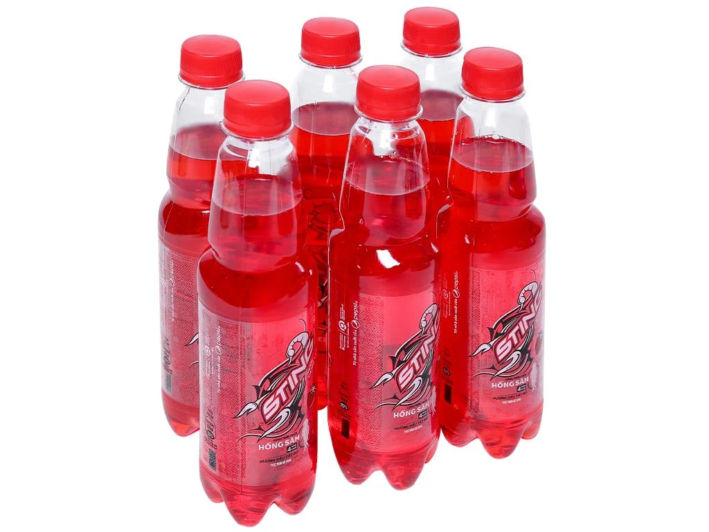 Thùng 24 Chai Nước Tăng Lực Sting Dâu (330ml/chai) - Hình ảnh 3