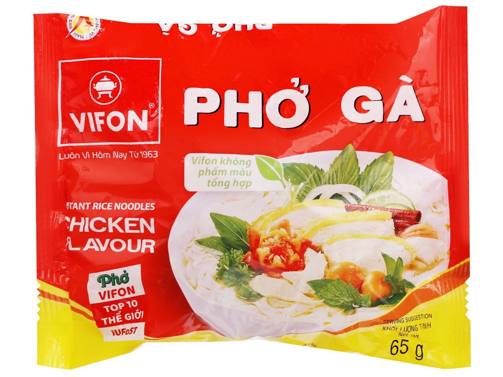 Thùng 24 gói phở gà Vifon 75g (có gói nước cốt gà) - Hình ảnh 2