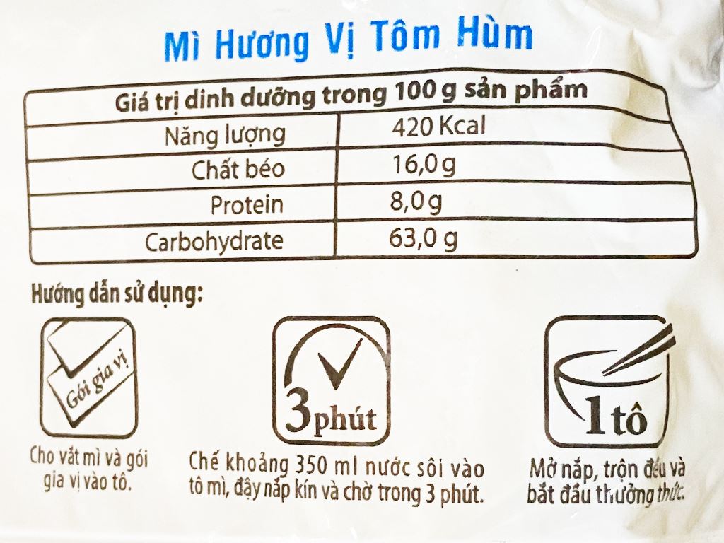 Thùng 30 gói mì 3 Miền tôm hùm 65g - Giá Buôn Sỉ - Hình ảnh 6
