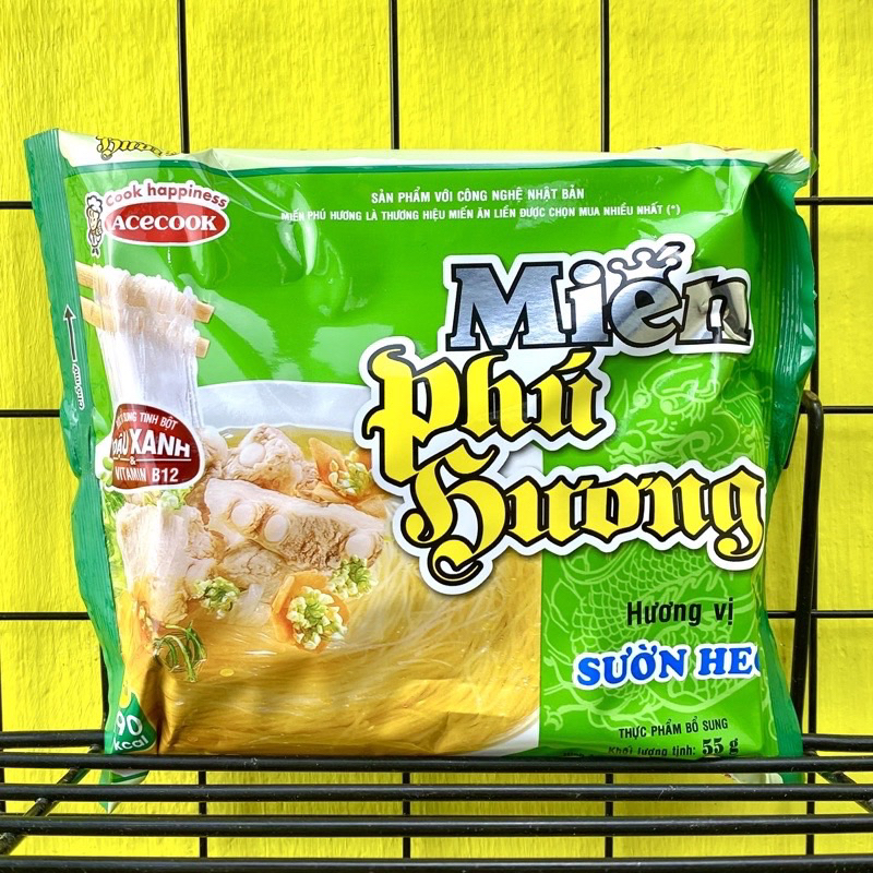Thùng 24 gói miến Phú Hương sườn heo 55g - Hình ảnh 3