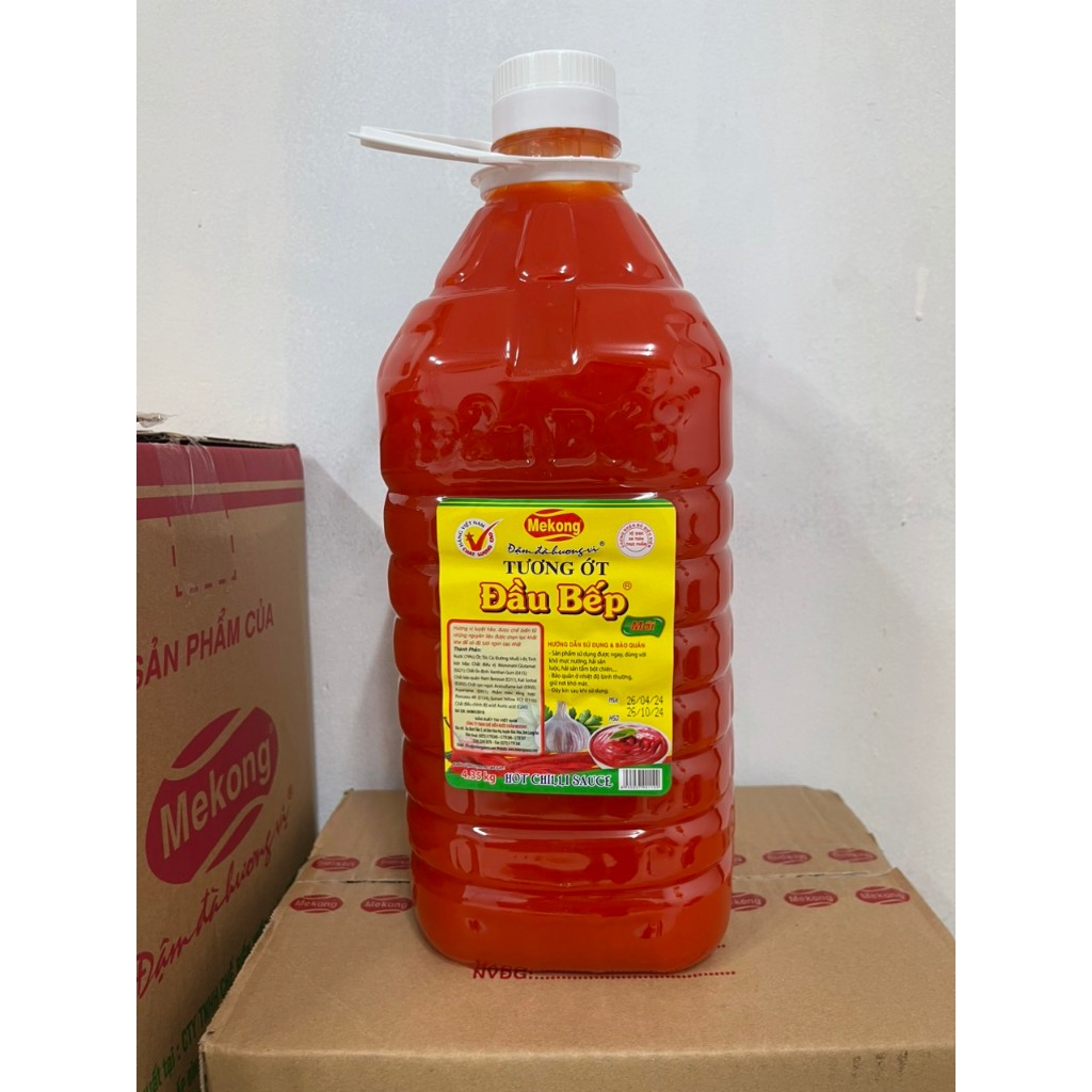 1 thùng tương ớt Đầu Bếp 5 lít (4 bình) - Hình ảnh 4