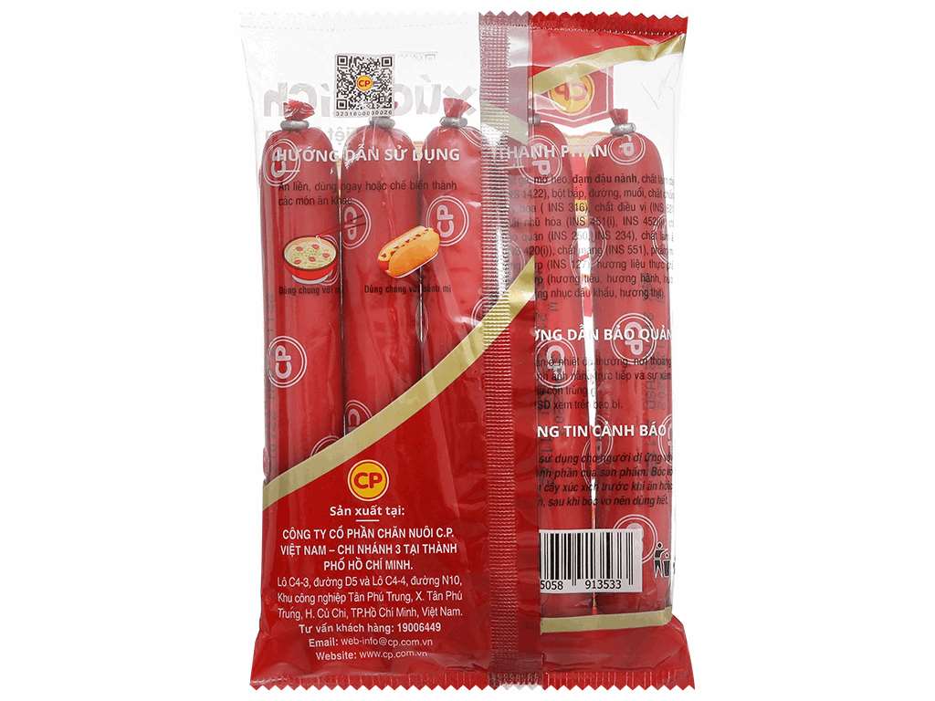 Xúc xích tiệt trùng Red C.P gói 175g (5 cây x 35g) - Hình ảnh 3
